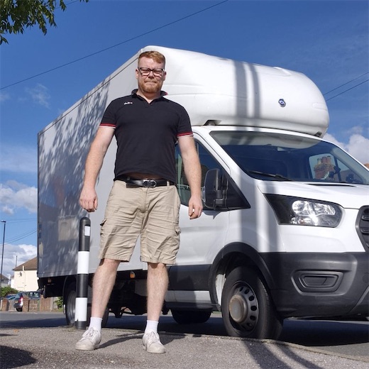 Bartosz, a man with a van driver based in Sholing, Southampton